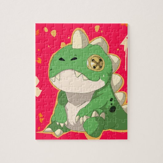 Cute Plush Dinosaur Puzzle for Kids ジグソーパズル (縦)