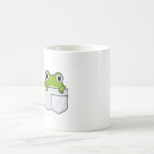 Cute Pocket Frog コーヒーマグカップ (中央)