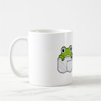 Cute Pocket Frog コーヒーマグカップ