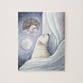 Cute Polar Bear and Angel Cub Puzzle ジグソーパズル (縦)