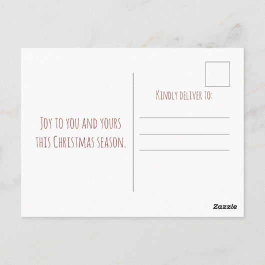 Cute polar bear build a snowman, Christmas  ポストカード (裏面)