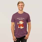 Cute Polar Bear Christmas – Cozy Winter Gift Desig トライブレンドＴシャツ (正面全面)