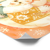 Cute Polar Bear Family Vertical Poster Wall Art ポスター (角)