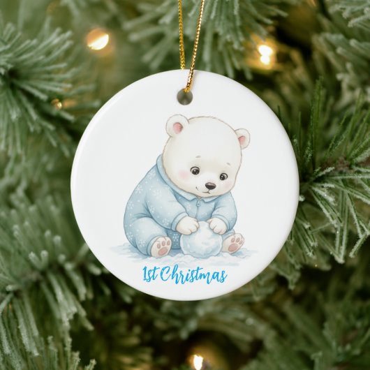 Cute Polar Bear Ornament セラミックオーナメント (ツリー)