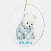 Cute Polar Bear Ornament セラミックオーナメント (左)