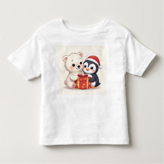 Cute Polar Bear Penguin Baby Jersey Tee トドラーTシャツ