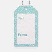 Cute Polar Bear Personalize Text Christmas ギフトタグ (裏面)