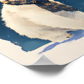 Cute Polar Bear Poster  Animal Nursery Wall Art ポスター (角)