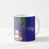 Cute Polar Bear Winter Coffee Mug コーヒーマグカップ (正面右)