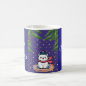 Cute Polar Bear Winter Coffee Mug コーヒーマグカップ (中央)