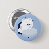 Cute Polar Brown Bear 缶バッジ (正面&裏面)