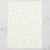 Cute Polka Dot Cupcake Bakery Menu メニュー (裏面)