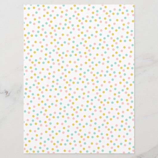 Cute Polka Dot Cupcake Bakery Menu メニュー (裏面)