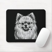 Cute Pomeranian Smoking Meme Dog マウスパッド (マウス)