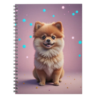 Cute Pomeranian spiral ノートブック