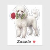 Cute Poodle Dog シール (シート)