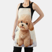 Cute Poodle Grooming Bubbles Scissors  エプロン (インサイチュ)