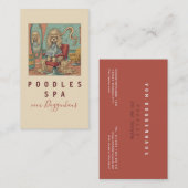 Cute Poodle Spa business cards 名刺 (正面/裏面)