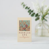 Cute Poodle Spa business cards 名刺 (スタンド正面)