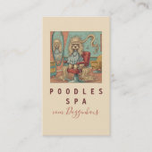 Cute Poodle Spa business cards 名刺 (正面)