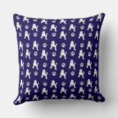 Cute Poodle Throw Pillow クッション (裏面)