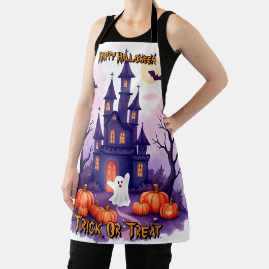 Cute Popular Halloween Spooky Collection エプロン (インサイチュ)