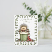 Cute Porcupine In a Box of Decorations シーズンカード (スタンド正面)