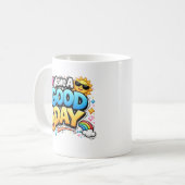 Cute Positive Quote Coffee Cup コーヒーマグカップ (正面左)