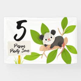 Cute Possum Party Zone Custom Age Number 横断幕