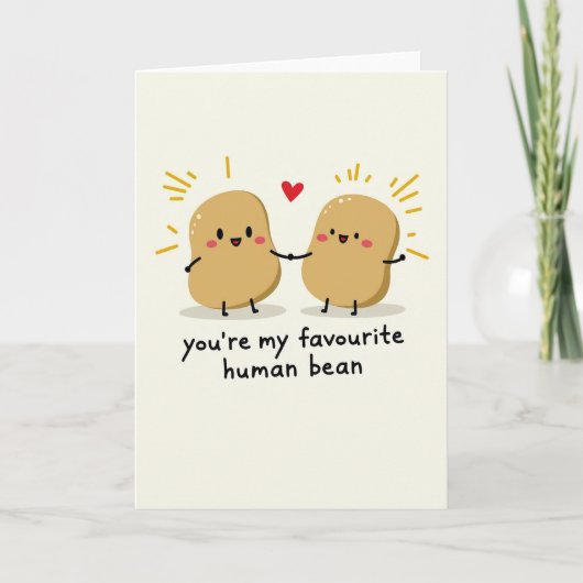 Cute Potato Human Bean Card カード (正面)