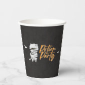 Cute Potion Party Mummy Cat Halloween 紙コップ (正面)