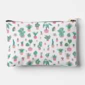 Cute Potted Plants Pattern Zipper Pouch アクセサリーポーチ (裏面)