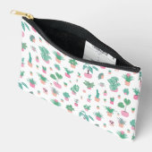 Cute Potted Plants Pattern Zipper Pouch アクセサリーポーチ (見開き)