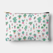 Cute Potted Plants Pattern Zipper Pouch アクセサリーポーチ (正面)