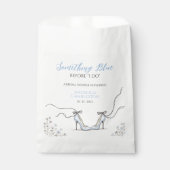 Cute Powder Blue Heels Bridal Shower フェイバーバッグ (正面)
