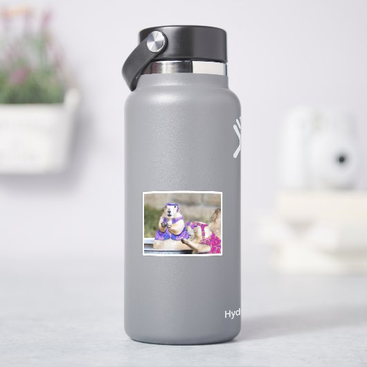 Cute Prairie Dog Hippies シール (HydroFlask)