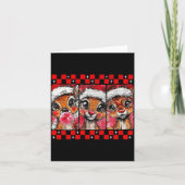 Cute Preppy Christmas,reindeer Brushstrokes Funny  カード (正面)