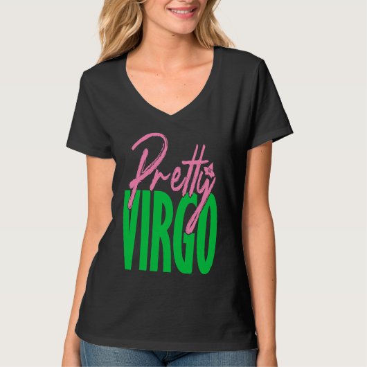 Cute pretty virgo zodiac signs aka tシャツ (正面)