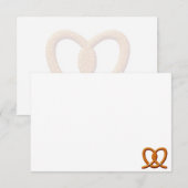 Cute Pretzel Drawing Blank ノートカード (正面/裏面)