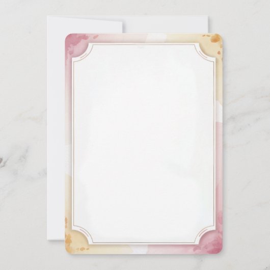 Cute Princess Fairytale Birthday 招待状 (裏面)