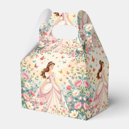Cute princess with butterflies フェイバーボックス (正面サイド)