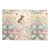 Cute princess with butterflies 枕カバー (裏面)