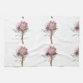 Cute protea flower キッチンタオル (横)