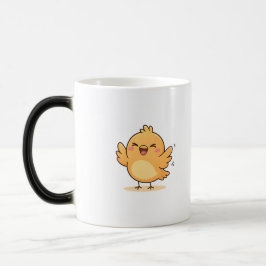 Cute Proud Chick Minimal Cartoon モーフィングマグカップ