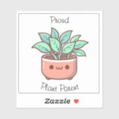 Cute Proud Plant Parent シール (シート)
