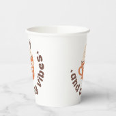 Cute PSL Fall  – Pumpkin Spice and Cozy vibes  紙コップ (左)