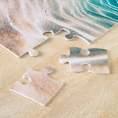 Cute Puffer Fish Ocean Animal Art  ジグソーパズル (側面)