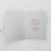 Cute Pug Dog Christmas Card カード (内部)