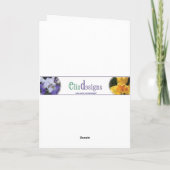 Cute Pug in Snow Christmas Card シーズンカード (裏面)