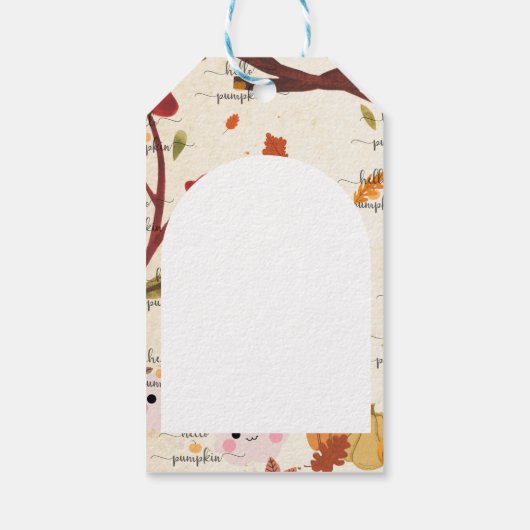 Cute Pumpkin ギフトタグ (裏面)